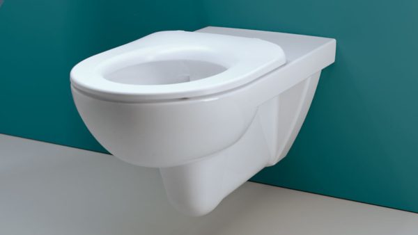 אסלת Geberit Selnova Comfort התקנה על קיר ללא מחסומים