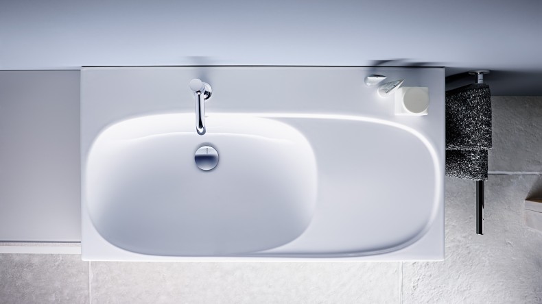 כיור רחצה אסימטרי Geberit Acant