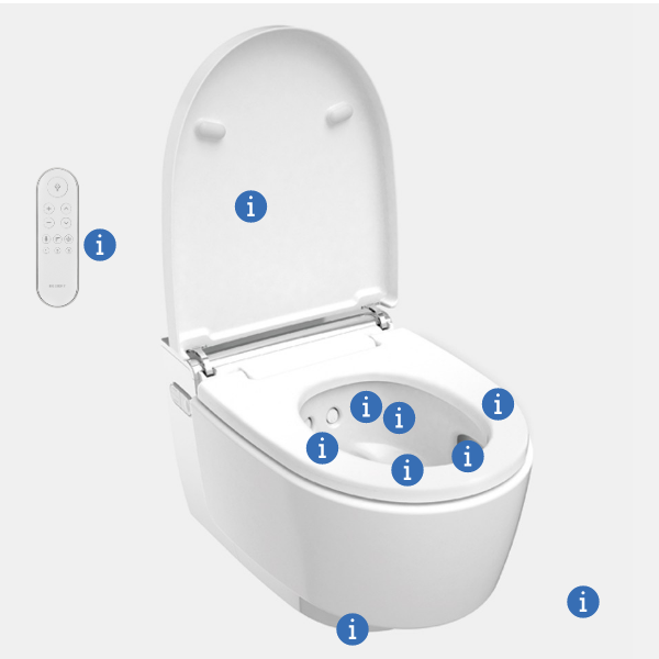 אסלות שוטפות GEBERIT AQUACLEAN